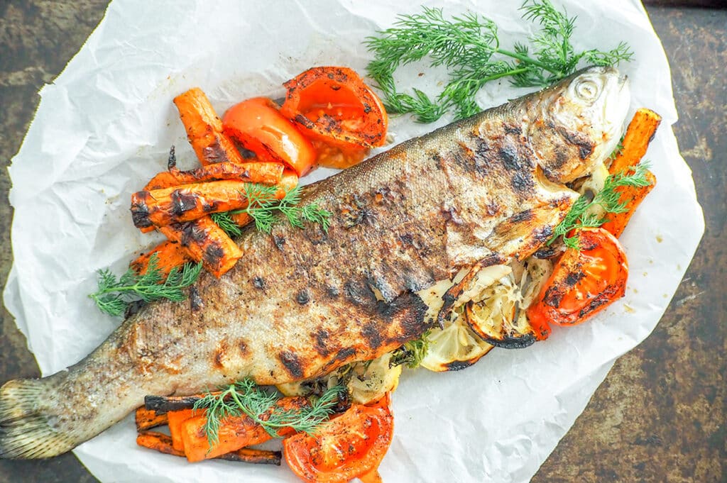 How to Grill a Trout Ole Blue Dog