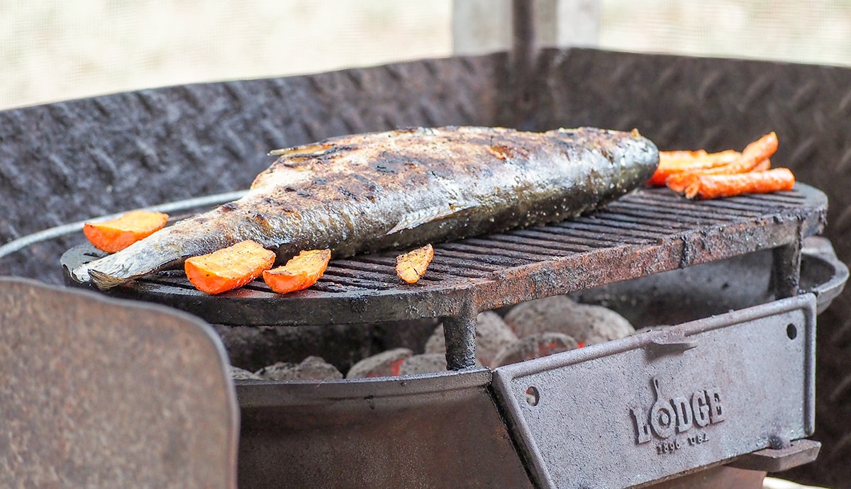 How to Grill a Trout Ole Blue Dog