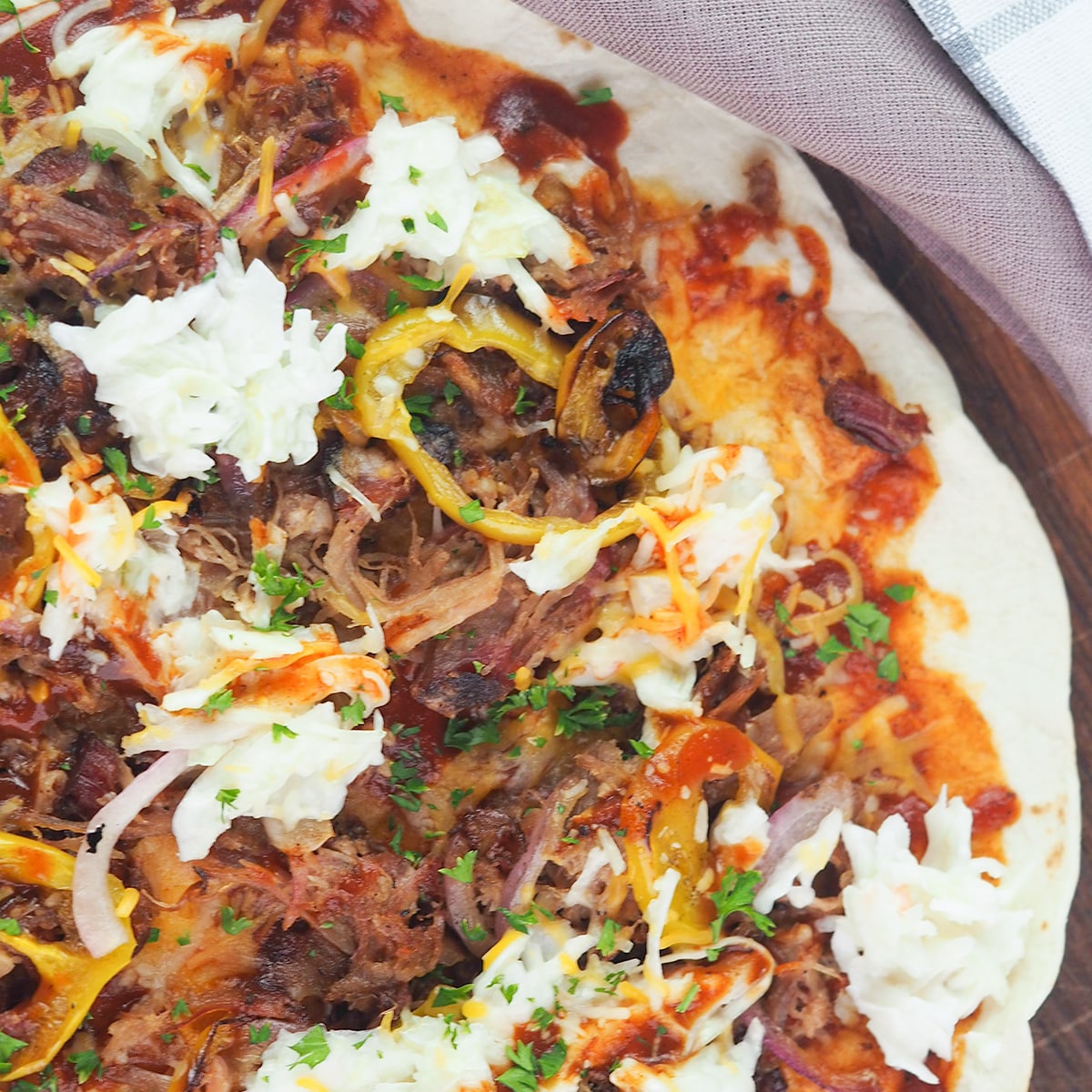 Easy Griddle Tortilla Pizza-image