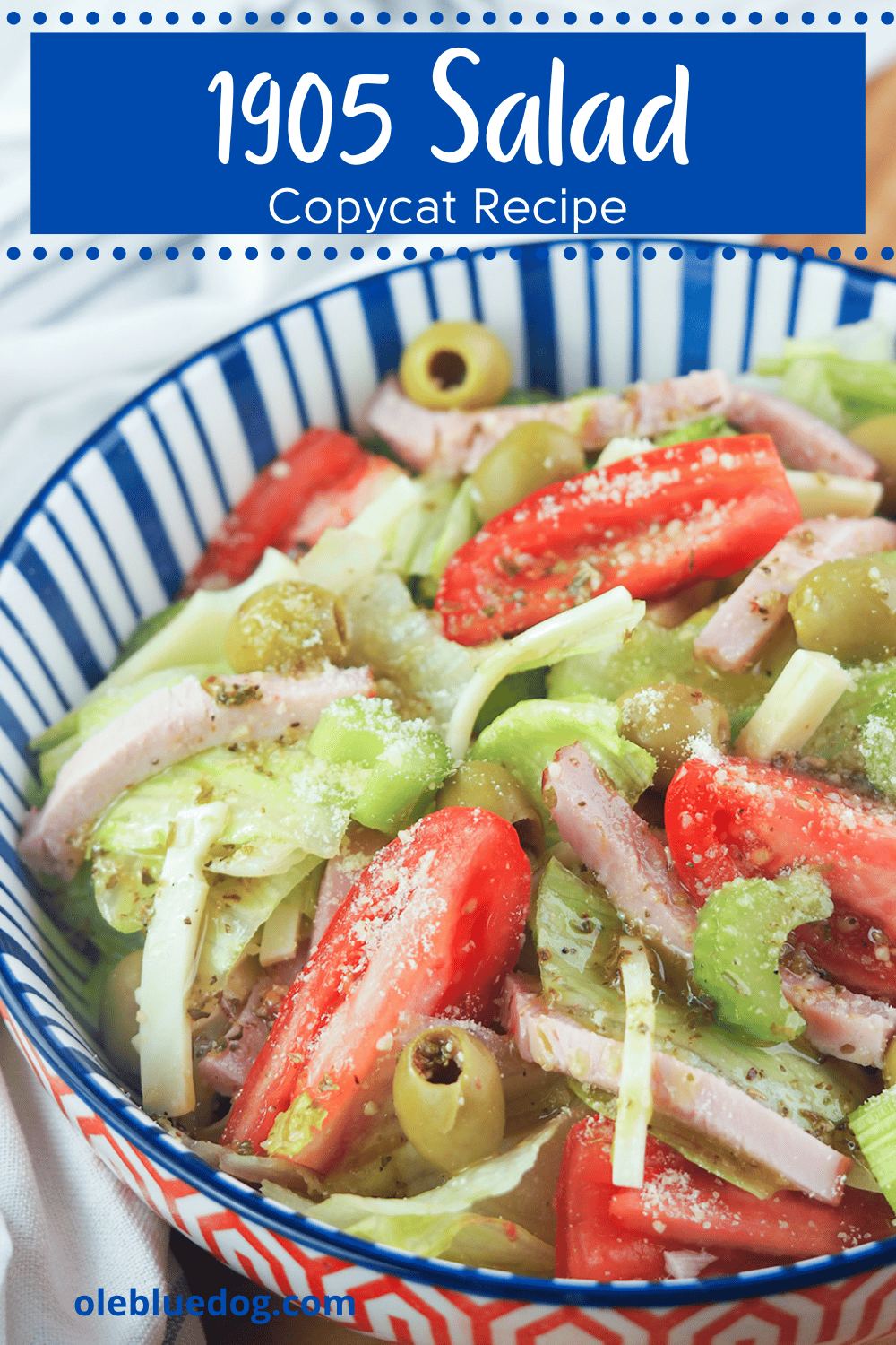Columbia's 1905 Salad Recipe Ole Blue Dog